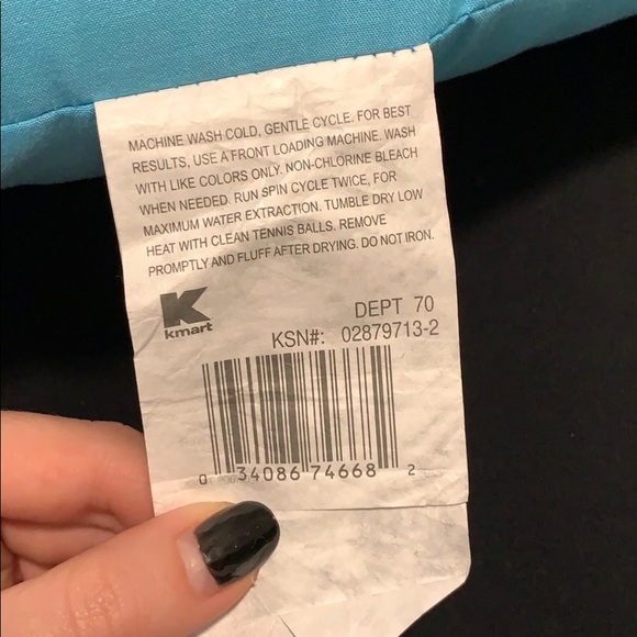 Aqua blue throw pillows - Picture 2 of 2